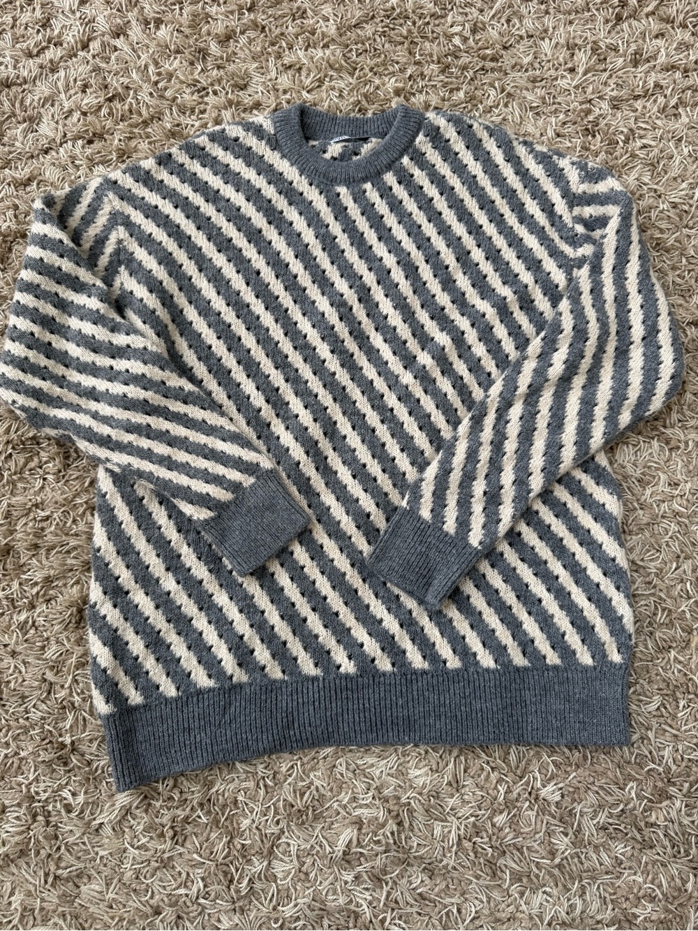 Zara Crewneck Stripe Sweater